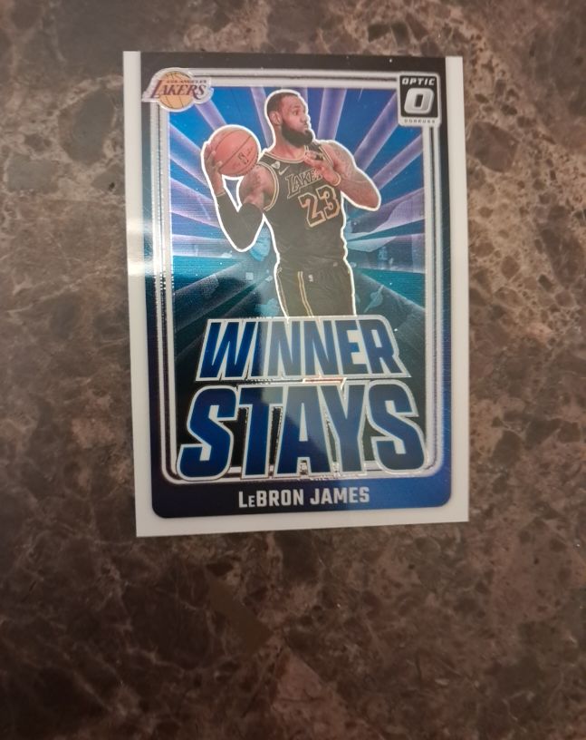 2024-25 Panini Donruss Optic #1 LeBron James Winner Stays — front