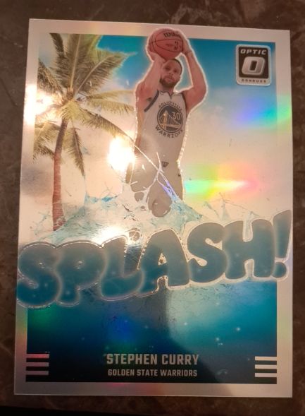 2024-25 Donruss Optic #2 Stephen Curry Splash! Purple Golden State Warriors — front