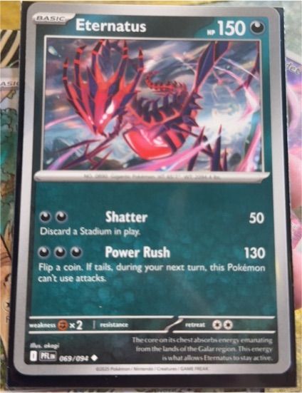 2025 Pokémon ME02 Phantasmal Flames #069 Eternatus — front