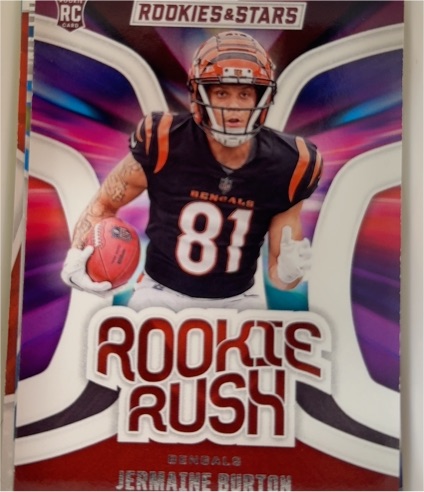 2024 Panini Rookies & Stars #RR-JBN Jermaine Burton Rookie Rush — front