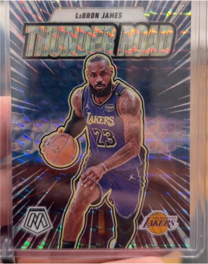 2024-25 Panini Mosaic #3 LeBron James Thunder Road — front
