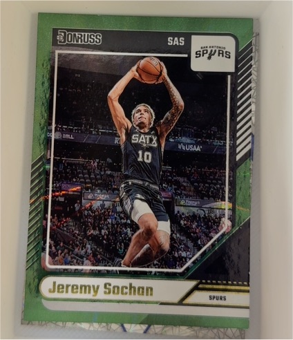 2024-25 Donruss #180 Jeremy Sochan — front