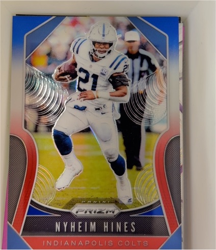 2019 Panini Prizm #147 Nyheim Hines — front