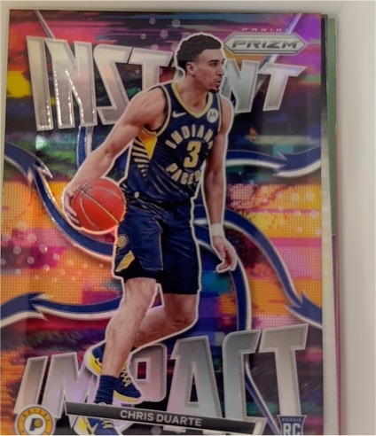 2021-22 Panini Prizm #17 Chris Duarte Instant Impact — front