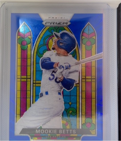 2021 Panini Prizm Stained Glass #SG-2 Mookie Betts — front