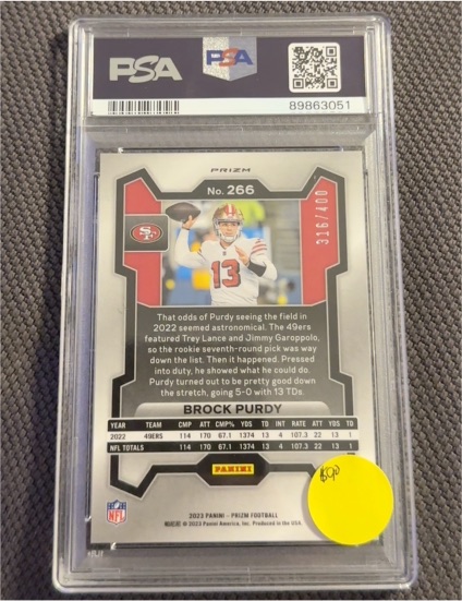 2023 Panini Prizm #266 Brock Purdy — front