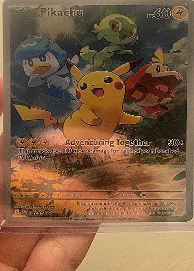 2023 Pokémon SV: Scarlet & Violet Promo #027 Pikachu — front