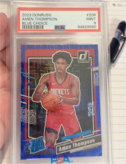 2023 Donruss #206 Amen Thompson Blue Choice — front