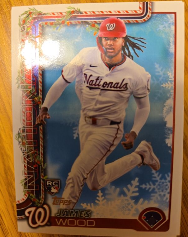 2025 Topps Holiday #H94 James Wood — front