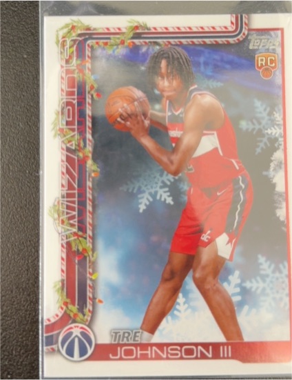2025-26 Topps Holiday #H166 Tre Johnson III — front