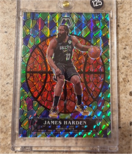 2020-21 Panini Mosaic Stained Glass #8 James Harden — front