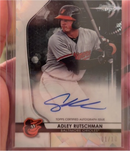 2020 Bowman Sterling #01/10 Adley Rutschman — front
