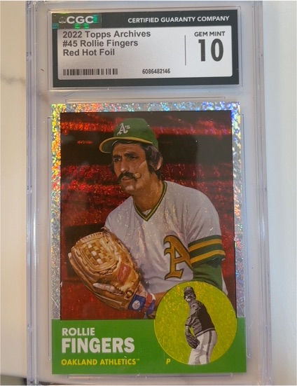 2022 Topps Archives #45 Rollie Fingers Red Hot Foil — front