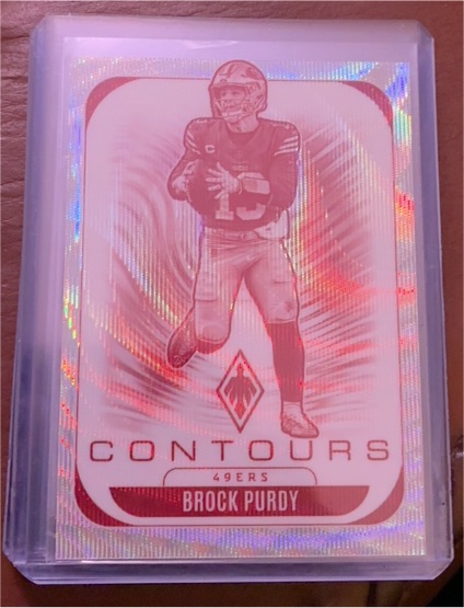 2025 Panini Phoenix Contours #MAR-19 Brock Purdy — front