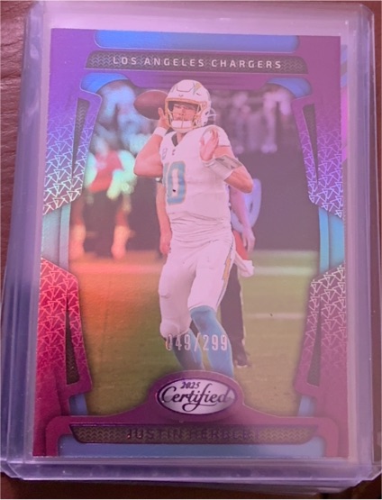 2025 Panini Certified #049 Justin Herbert — front