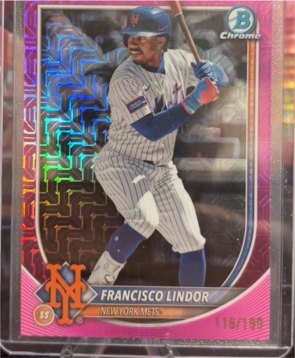 2025 Bowman Chrome #59 Francisco Lindor — front