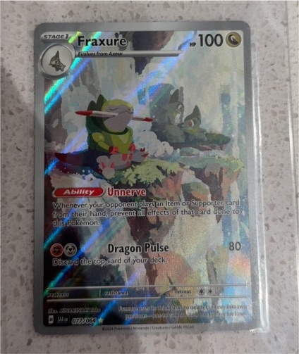 2024 Pokémon Scarlet & Violet #077 Fraxure — front