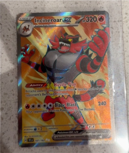 2022 Pokémon SV05: Temporal Forces #187/162 Incineroar EX — front