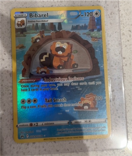 2023 Pokemon Crown Zenith GG25 Bibarel — front