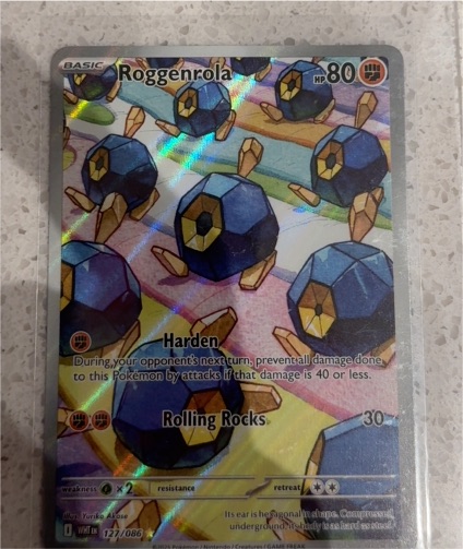 2025 Pokémon #127 Roggenrola Illustration Rare White Flare — front