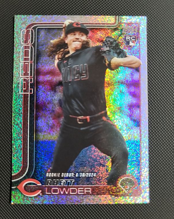 2025 Topps Update #US318 Rhett Lowder Rookie Debut — front