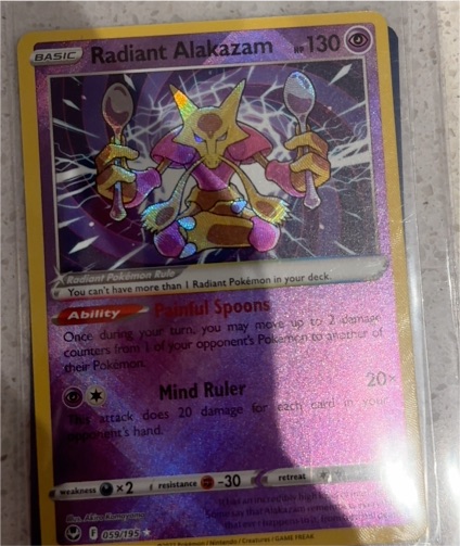 2023 Pokémon SWSH12: Silver Tempest #059 Radiant Alakazam — front