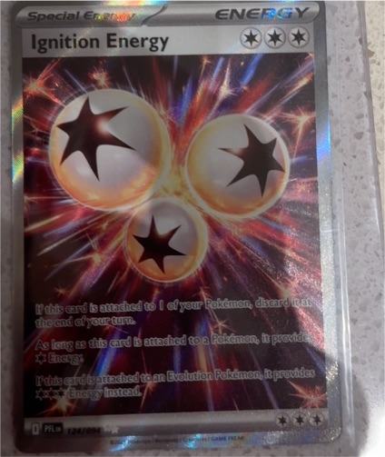 2025 Pokémon Phantasmal Flames #124 Ignition Energy — front