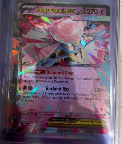 2023 Pokémon Phantasmal Flames #041 Mega Diancie EX — front