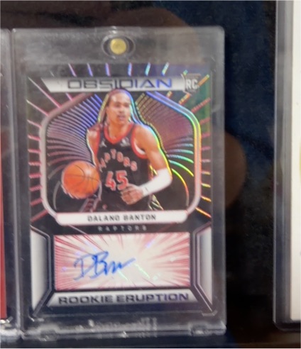 2021-22 Panini Obsidian Rookie Eruption #RC Dalano Banton — front