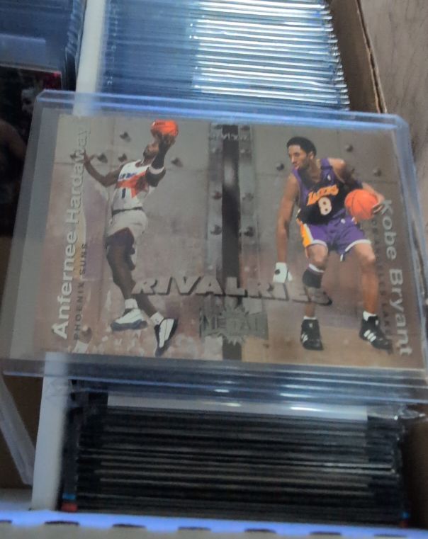 1999 Skybox Metal Rivalries #6 Anfernee Hardaway/Kobe Bryant — front