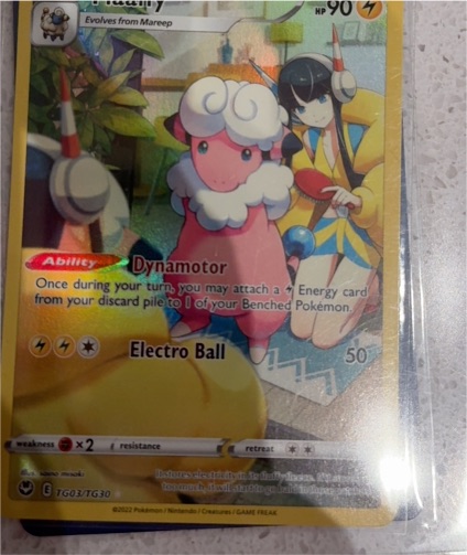 2022 Pokemon SWSH12: Silver Tempest Trainer Gallery #TG03 Flaaffy — front