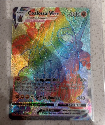 2020 Pokemon TCG Vivid Voltage #189 Coalossal VMAX — front
