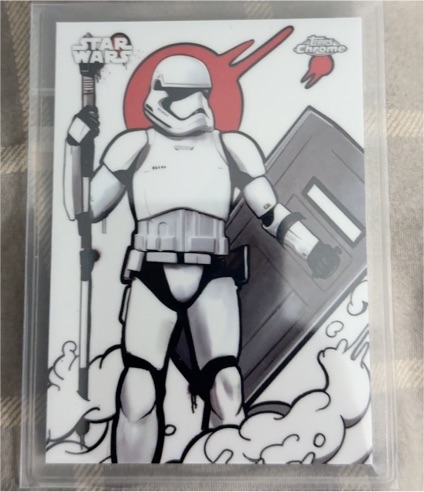 2025 Topps Chrome Star Wars Galactic Graffiti #GG-18 Stormtrooper — front