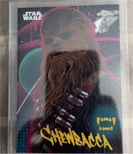 2025 Topps Chrome Star Wars #GG-8 Chewbacca Galactic Graffiti — front