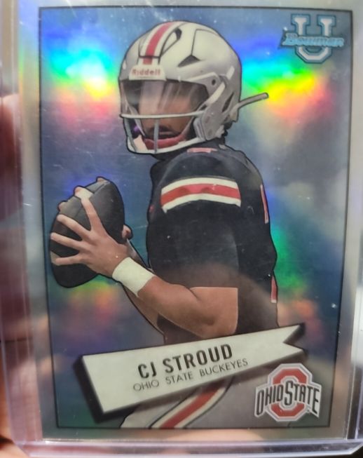 2022 Bowman University Chrome 1952 Bowman #52BF-2 CJ Stroud — front