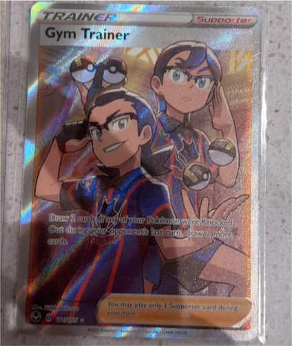 2022 Pokémon Sword & Shield Silver Tempest #191 Gym Trainer — front