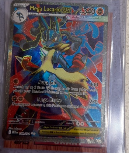 2025 Pokémon Mega Evolutions #160 Mega Lucario EX — front