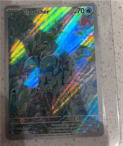 2023 Pokémon Scarlet & Violet #205 Clauncher Illustration Rare — front