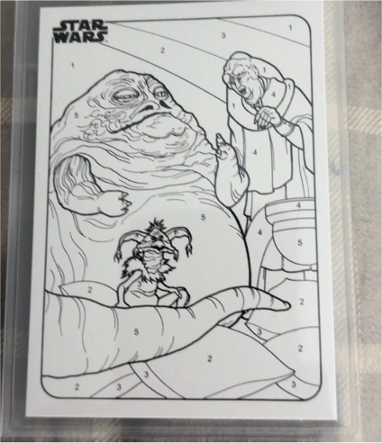 2025 Topps Chrome Star Wars By The Number #CP-4 Jabba the Hutt, Bib Fortuna, Salacious B. Crumb — front