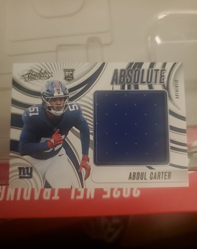 2025 Panini Absolute #AJ-ACR Abdul Carter — front