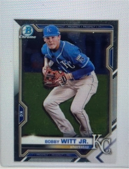 2021 Bowman Chrome Prospects #BCP-193 Bobby Witt Jr. — front