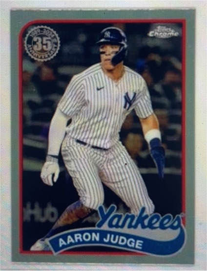 2024 Topps Chrome #89CB-2 Aaron Judge 1989 Topps Baseball 35th Anniversary — front