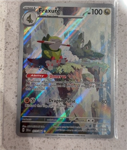 2024 Pokémon #077 Fraxure — front