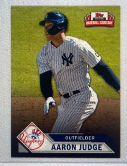 2021 Topps National Baseball Card Day #19 Aaron Judge — front