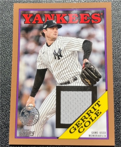 2023 Topps Series 2 1988 Topps Relics #88R-GC Gerrit Cole — front