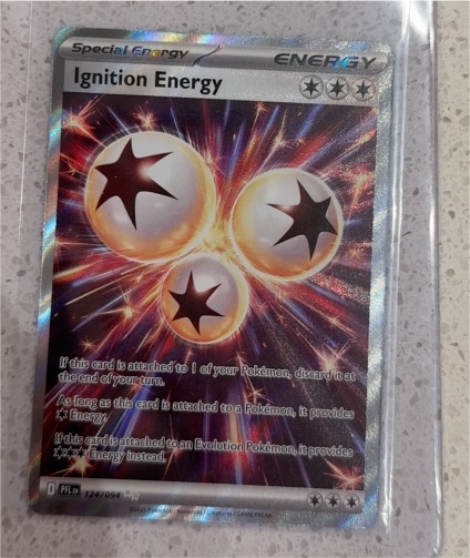 2024 Pokémon Phantasmal Flames #124 Ignition Energy — front