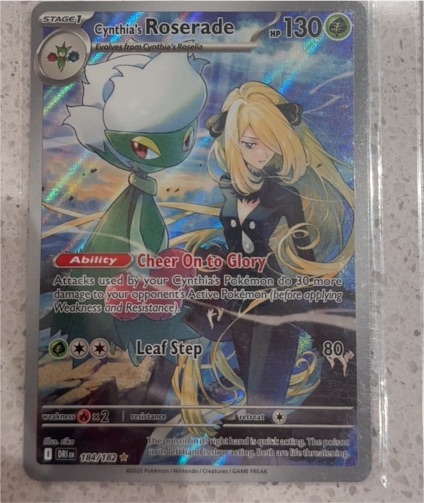 2023 Pokémon SV10: Destined Rivals #184 Cynthia's Roserade — front