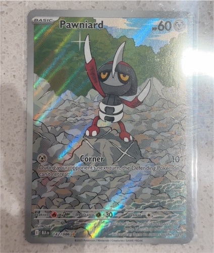 2024 Pokémon Scarlet & Violet #142 Pawniard Illustration Rare Holo Black Bolt — front