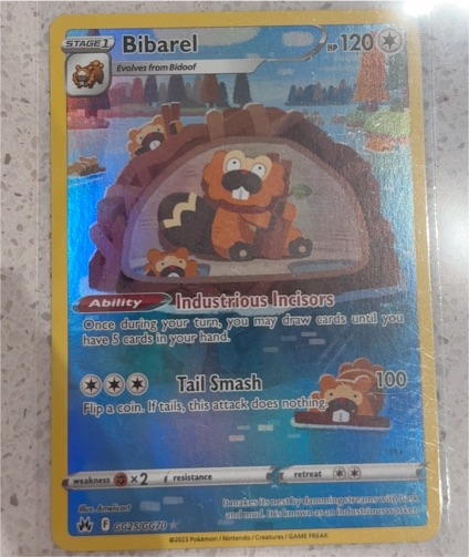 2023 Pokémon Crown Zenith #GG25 Bibarel — front