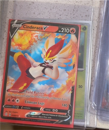 2020 Pokémon Rebel Clash #035 Cinderace V — front